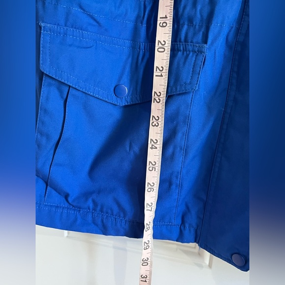 Vintage London Fog Towne Jacket Blue Coat Removable Plaid Red Liner Winter LP - Picture 6 of 11